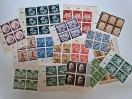Deutsches Reich Briefmarken Viererblock Lot postfrisch