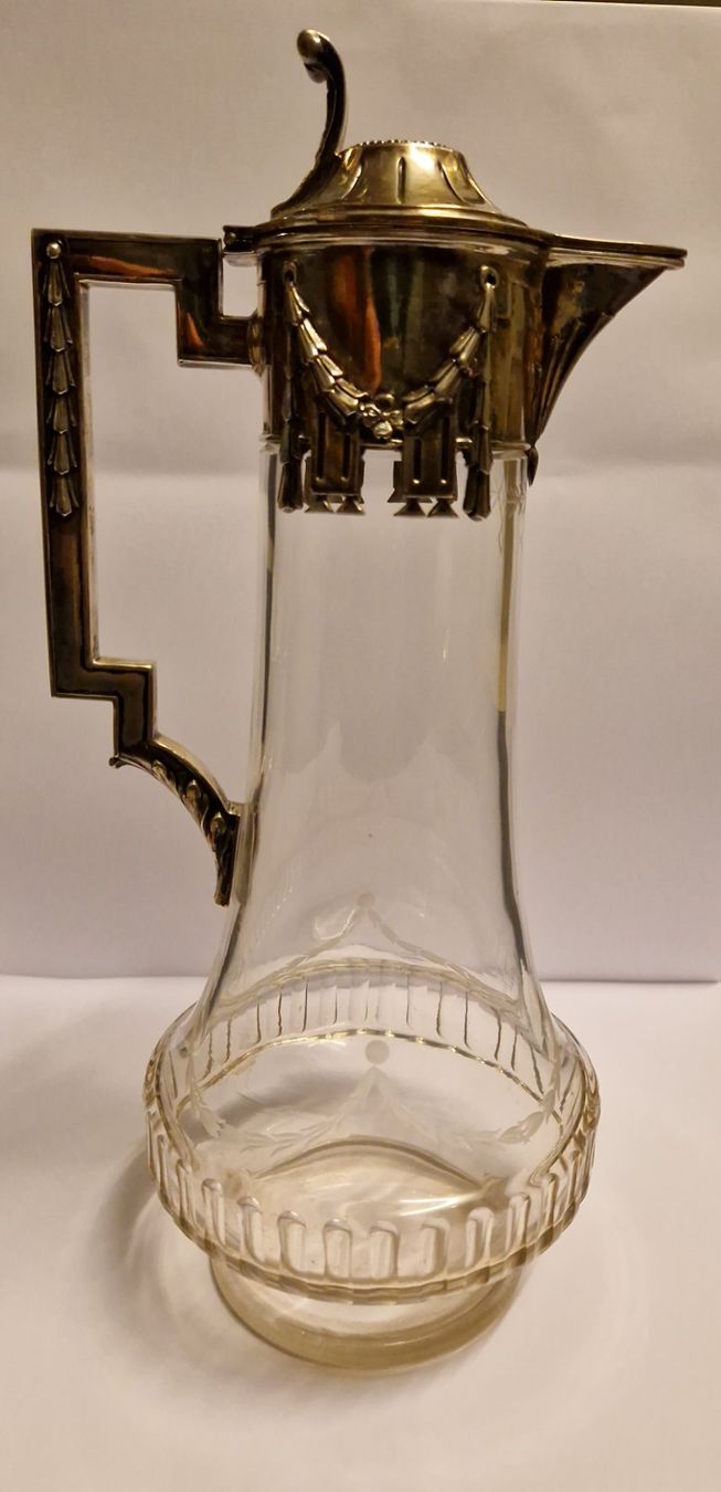 Karaffen: Antike Weinkaraffe 800 Silber, Karaffe um 1880 – Gebraucht aus Zürich von spin23 5