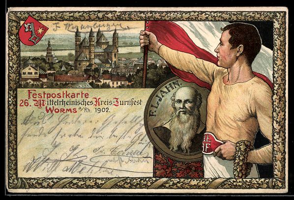 Ansichtskarten: Litho Worms, 26. Mittelrheinisches Kreis – Gebraucht aus Berlin von bartko-reher