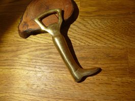 Vintage Flaschenöffner Stiefel Form Messing