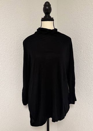 Schwarzes Langarmshirt XXL