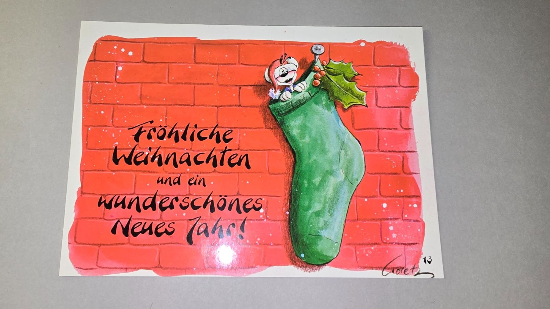 Karten: Diddl Weihnachtskarte 13c  Rarität – Gebraucht aus wallisellen von funkelsternchen5