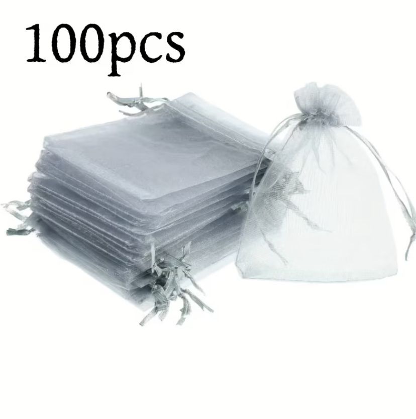 Alle Dekorationen: 100x stück Graue Geschenksäckchen 7cm x 10cm – Neu (gemäss Beschreibung) aus arbon von tween_88 2