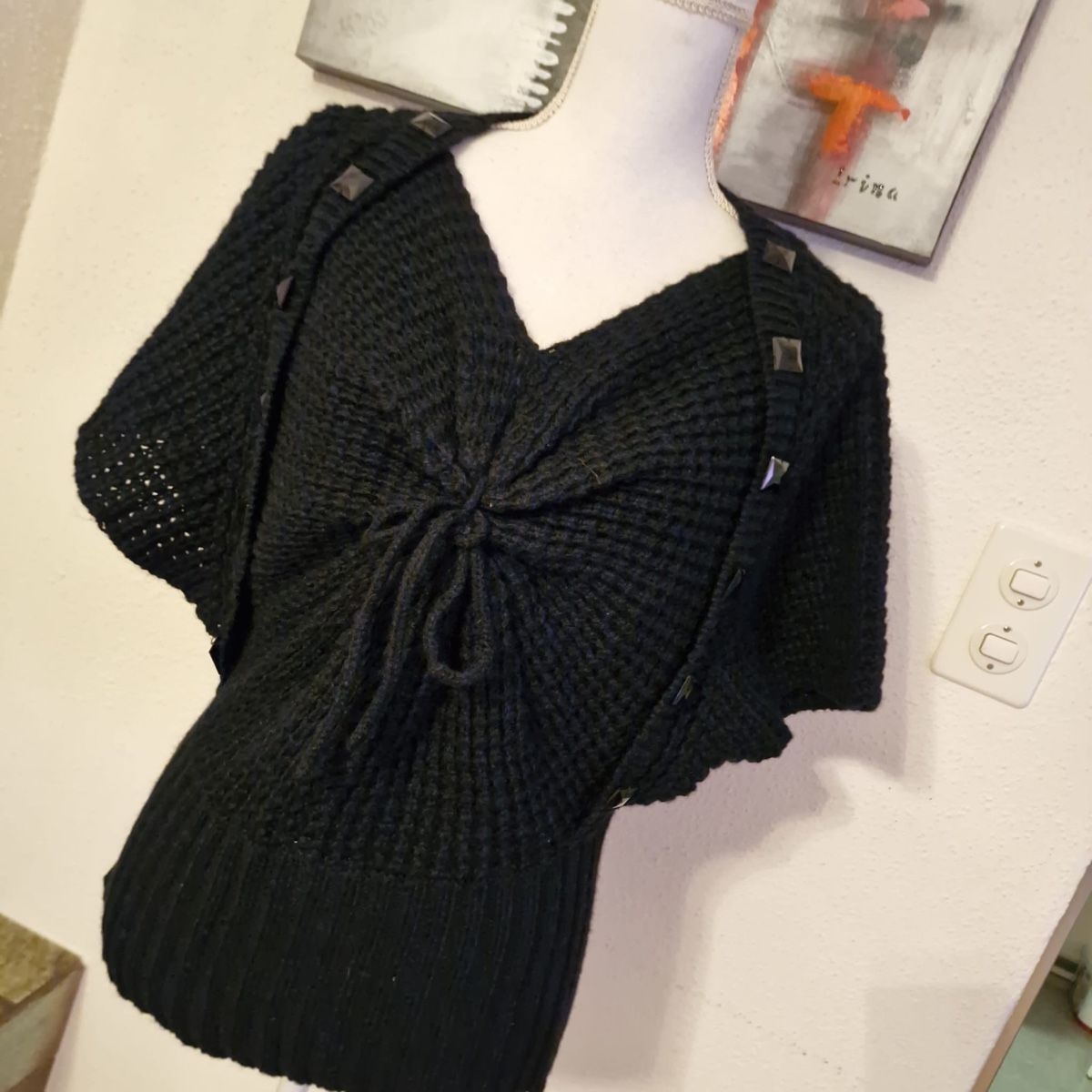 Maglioni & Felpe: Seven Star  Schwarzer Strickpullover Gr. S Wolle Mix elegant – Usato da St. Gallen venduto da mania03 1