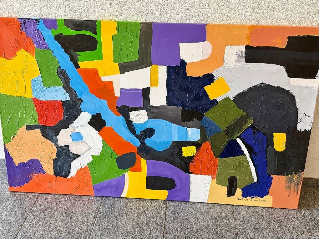 Dipinti: Abstraktes Gemälde  Rolf Ochsner 2012 – Usato da Amden venduto da rah_5t5n 1
