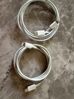 2 x USB-C auf Lightning Original Apple Kabel 