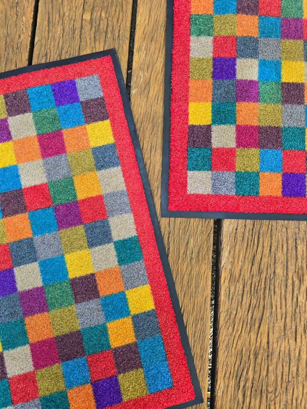 Teppiche: Fussmatte bunte Karos 74 x 45 cm – Gebraucht aus Romanshorn von Rachacha 3