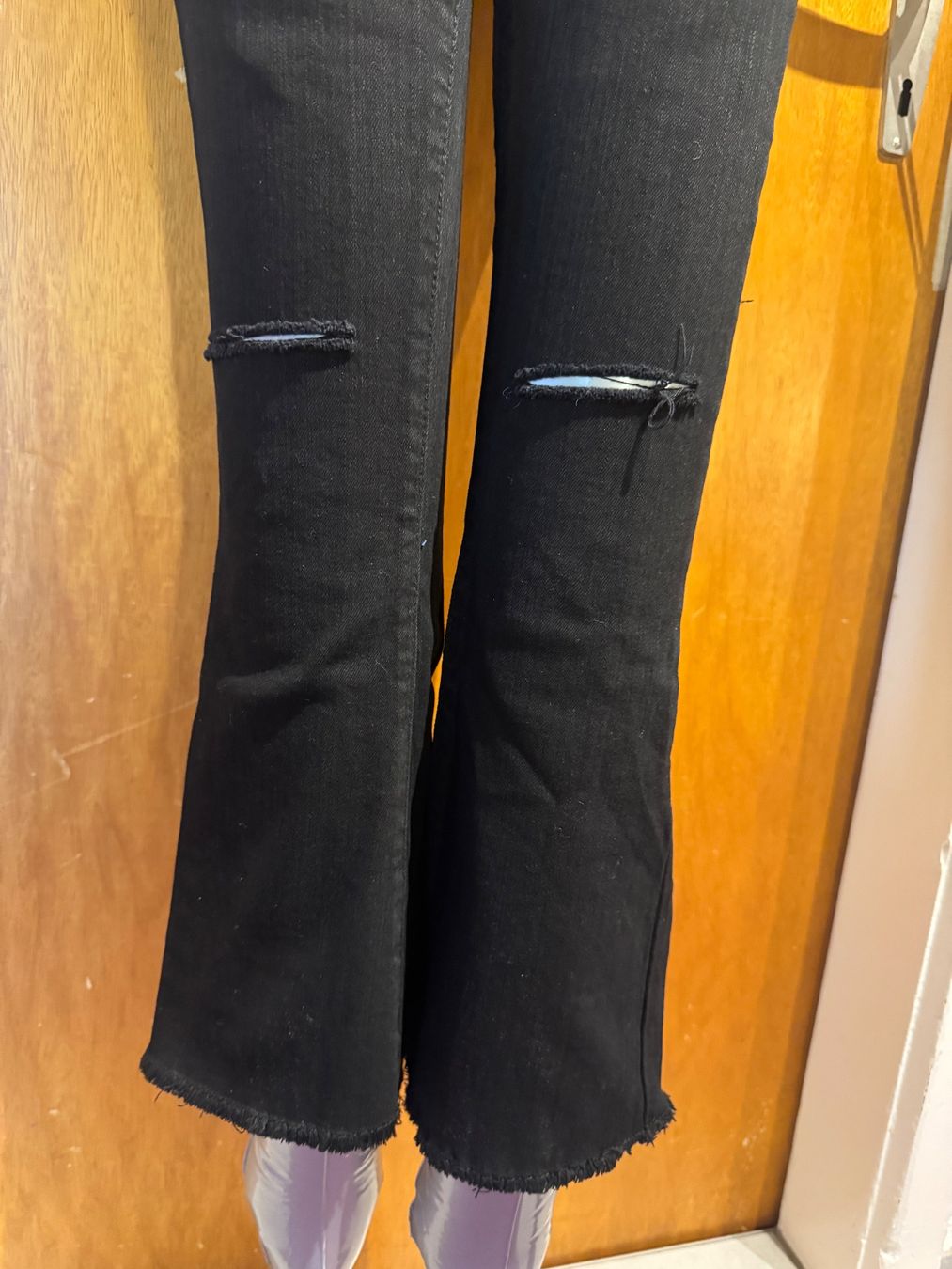 Hosen: Mädchen Jean Hose Schlaghose Schwarz Gr 152 – Gebraucht aus Frenkendorf von Style365 3