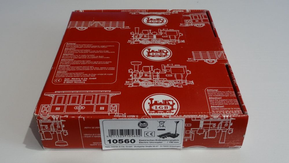 LGB 10560 voie G Voie de dételage électrique, 150 mm