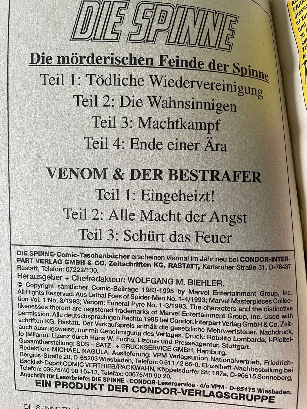 Comics: DIE SPINNE ist SPIDER-MAN Comic Taschenbuch Nr. 64 Condor – Gebraucht aus Glattfelden von Danshari 2
