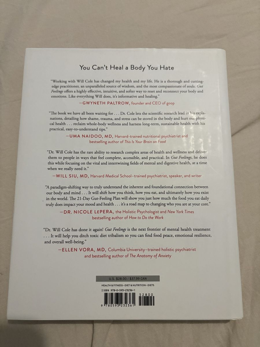 Libri: Book Gut Feeling by Dr Will Cole  – Nuovo (secondo la descrizione) da Penthalaz venduto da _Meg_ 1