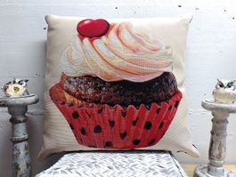 Kissen mit Cup Cake Motiv 45x45