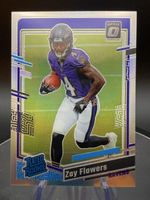 NFL Optic Panini Zay Flowers WR Rated Rookie Ravens
