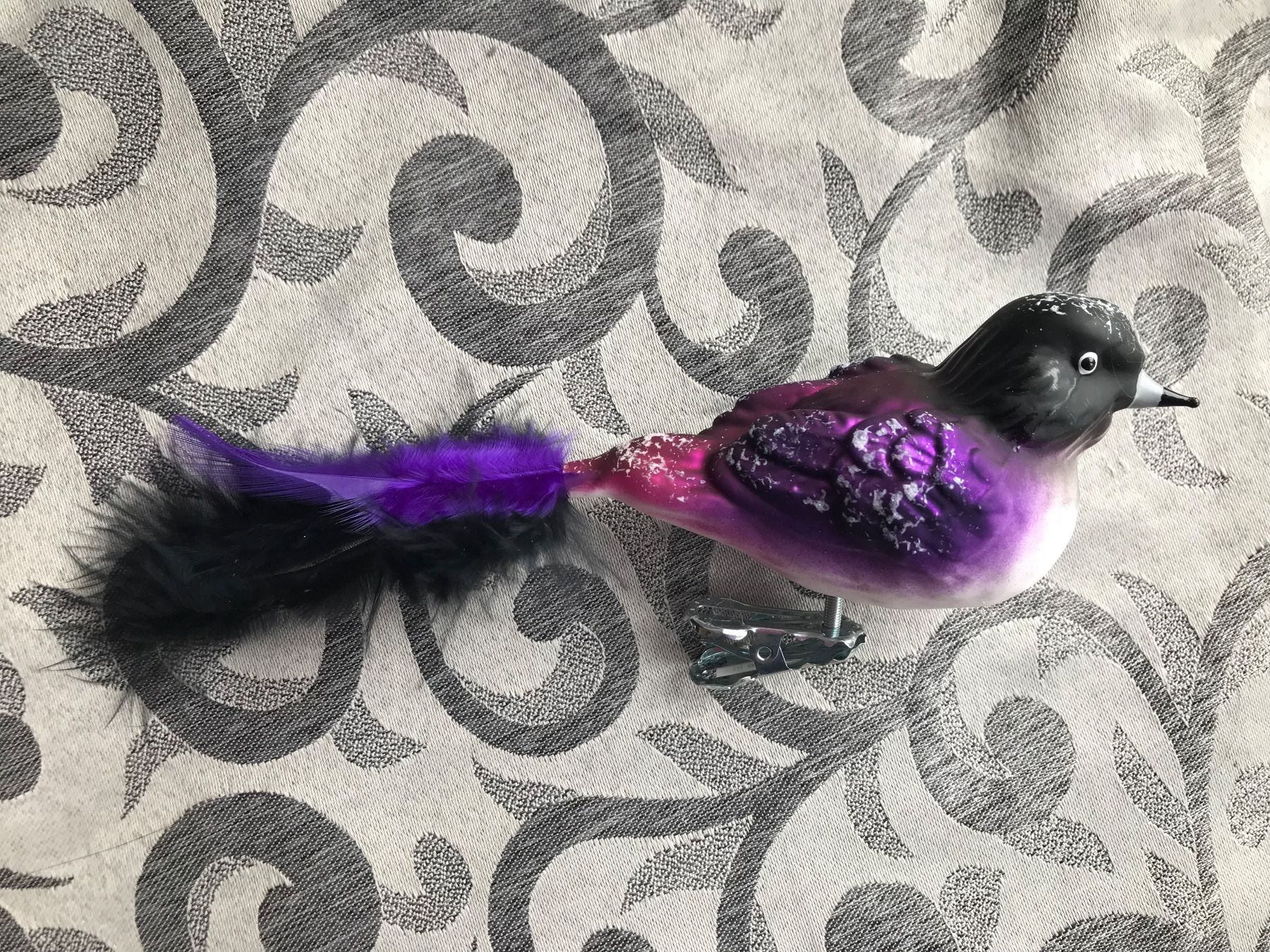 Tutte le decorazioni: Amethystglanzstar Vogel Christbaumschmuck – Nuovo e nell'imballaggio originale da Alpnach Dorf venduto da marvo 1