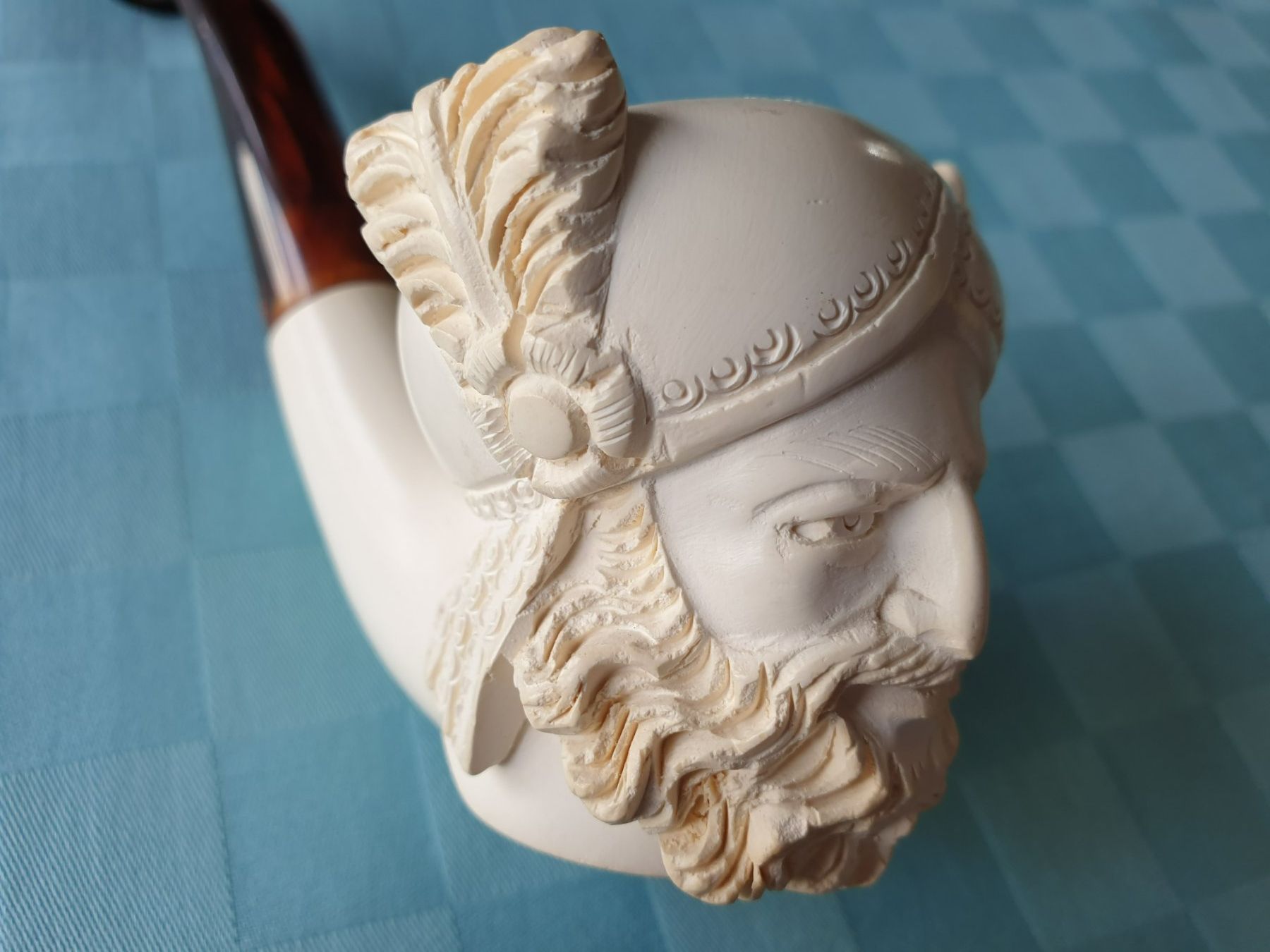 Tabakpfeifen & Zubehör: Meerschaumpfeife handgeschnitzt Krieger Helm Pfeife alt – Gebraucht aus Mörschwil von spirspi 2
