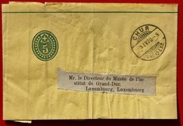 STREIFBAND CHUR MUSEE INSTITUT GRAND DUC LUXEMBOURG 1900
