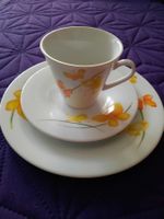 Kaffee Gedeck,  3-teilig, Porzellan, Serie: " Butterfly"