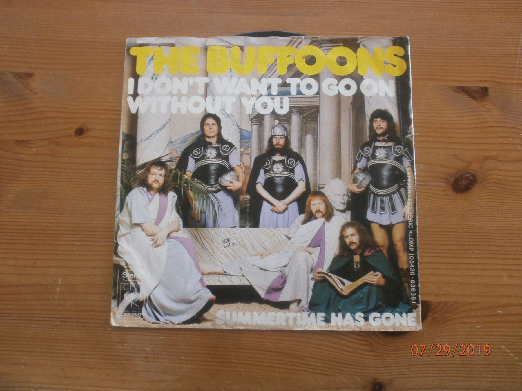 Dischi in vinile: Buffons "I Don't Want To Go On.." 1974 – Usato da Sempach venduto da Allmusic