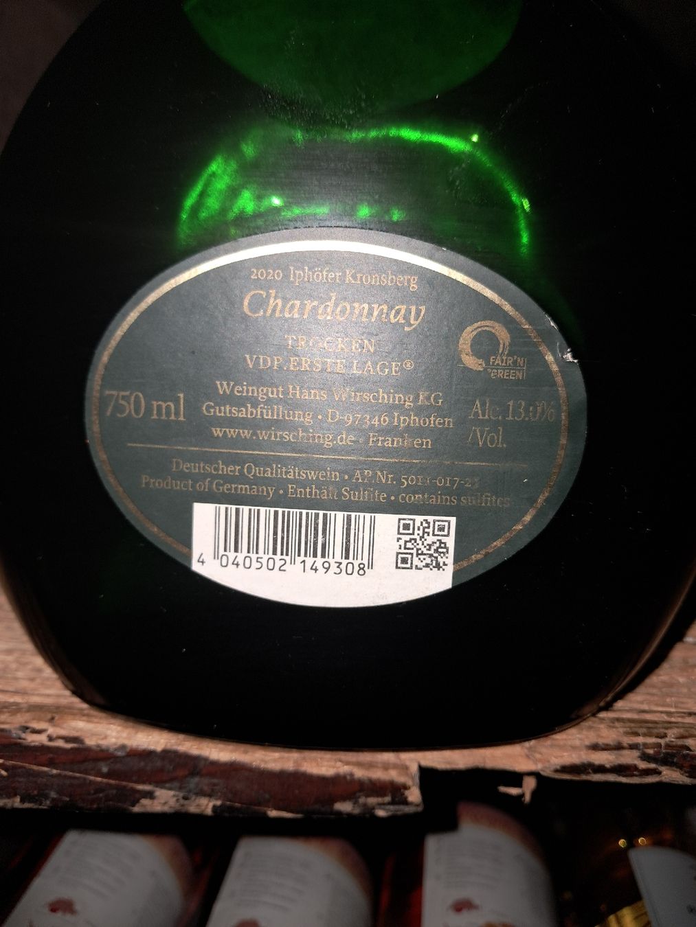 Vino: 2020 Iphöfer Kronsberg Chardonnay "Alte Reben"  – Nuovo e nell'imballaggio originale da Le locle venduto da juliensaran 3
