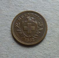 ++ 1 Rappen 1882, gute Erhaltung