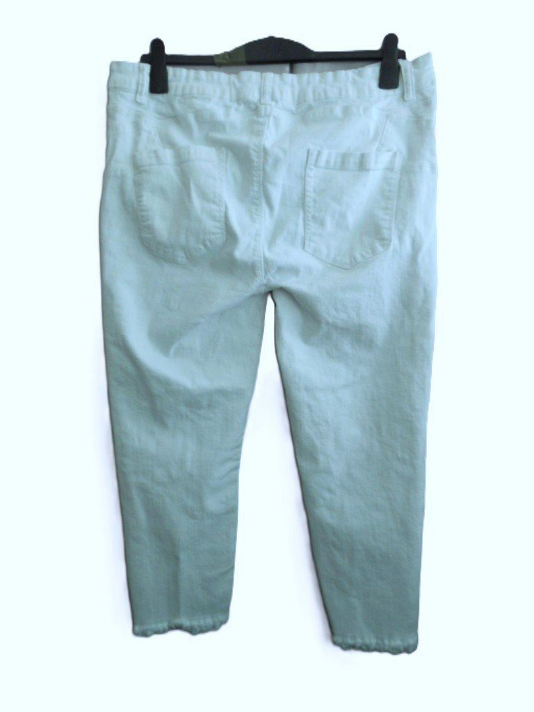 Pantaloni: Gr. 44/46 MS weisse Hose mit Stretch s.Masse – Usato da Basel venduto da frausommerwind 7