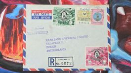 CL32 Enveloppe + Timbre Bahrain 1969