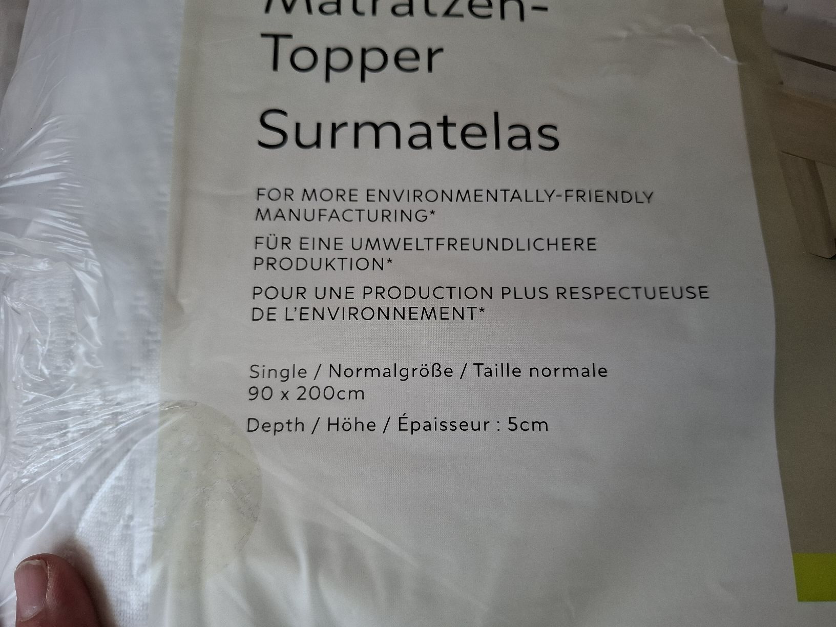 Matratzen: Matratze Topper – Neu und originalverpackt aus Busswil BE von Binchenbeetli 2