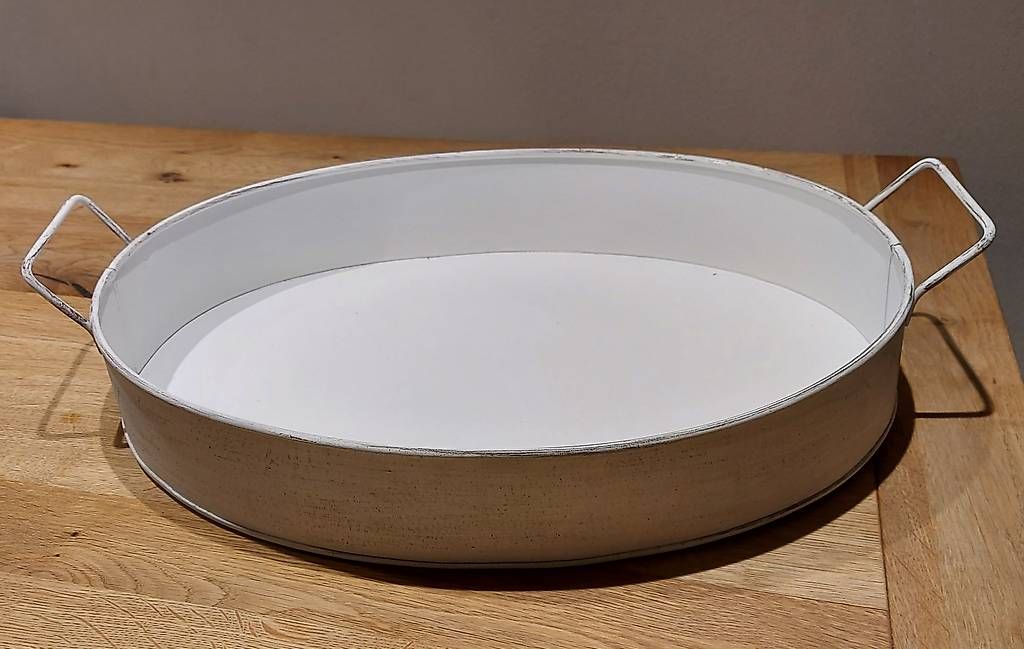 Piatti di portata: Metall-Tablett im Shabby Stil – Nuovo e nell'imballaggio originale da Kerns venduto da Joe990