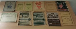 Musiknoten für Akkordeon, antik