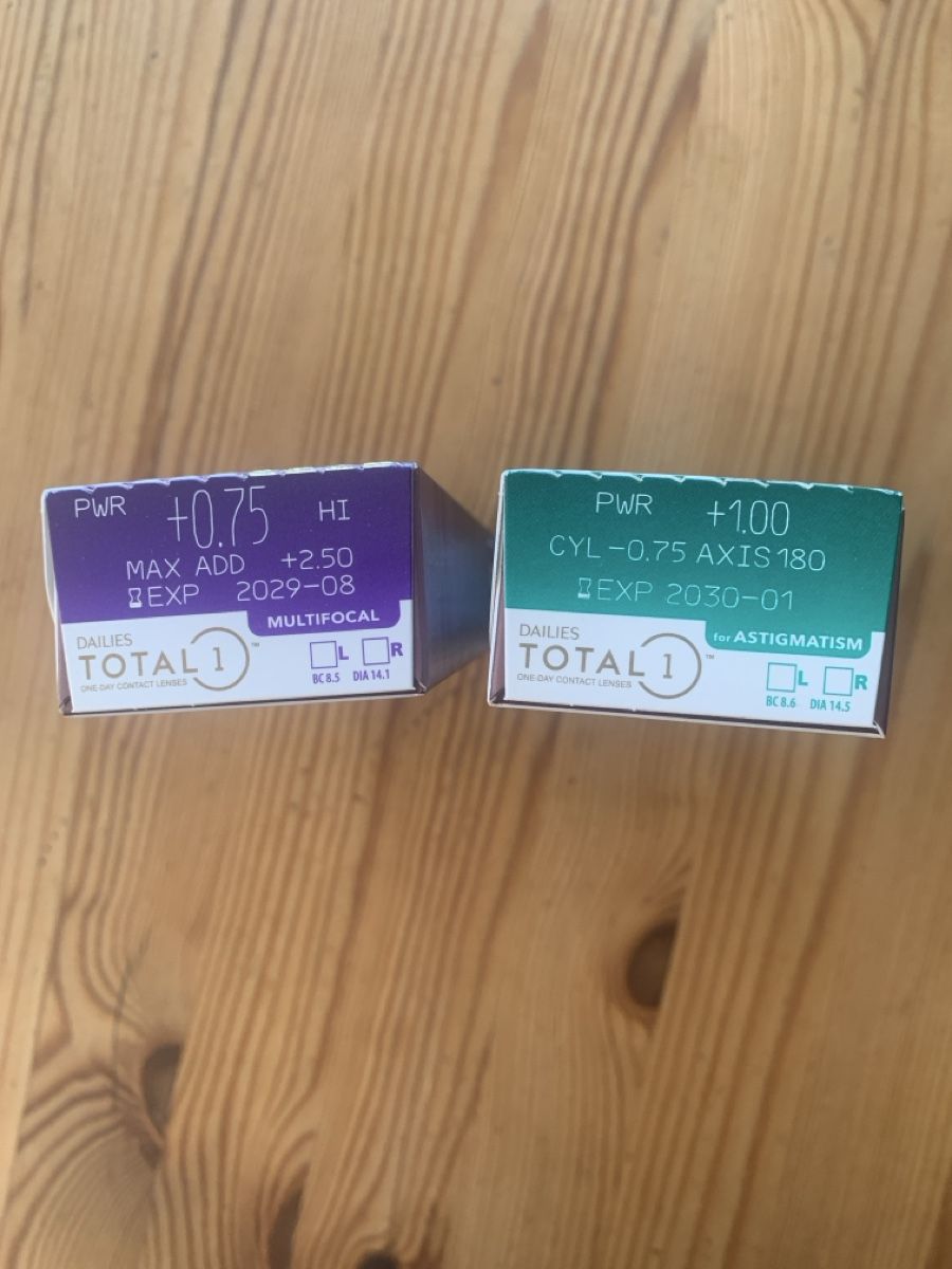 Lenti a contatto: Dailies Total 1 Multifocal Linsen +0.75; Astigmatismus Linse – Nuovo e nell'imballaggio originale da Amriswil venduto da rah_hd2j 1