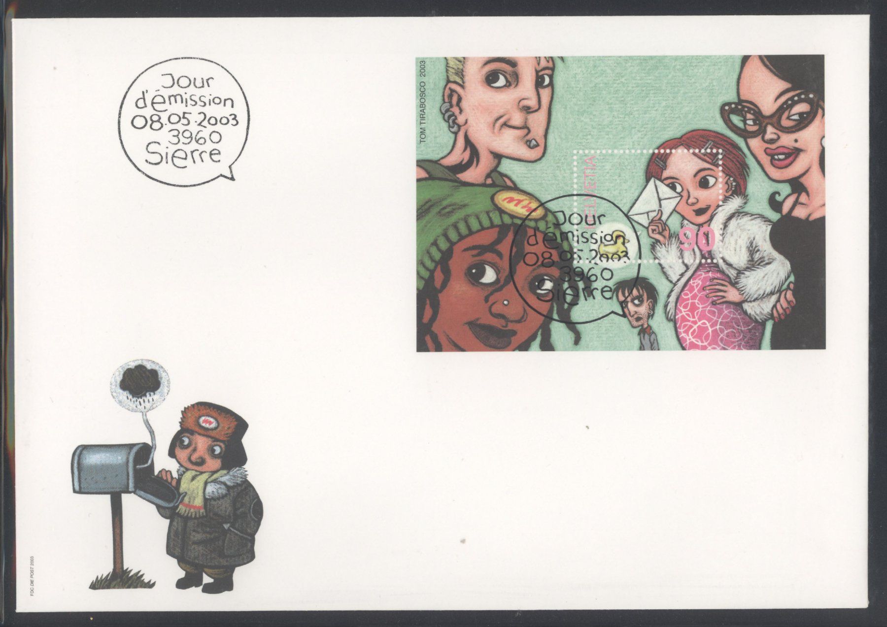 Tutti i francobolli: 2003, FDC, Trilaterale Ticino (Nr. 1092), Grossformat E6 – Usato da Willisau venduto da Vollstempel