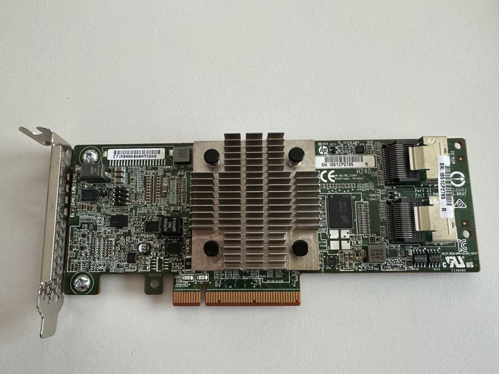 HP H240 SAS-3 12Gbps HBA Host Bus Adapter 779134-001 761873-B21 726907-B21 ZFS
