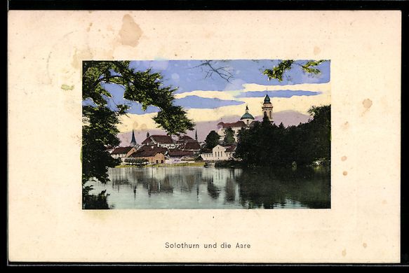 Cartoline postali: AK Solothurn, Die Aare – Usato da Berlin venduto da bartko-reher
