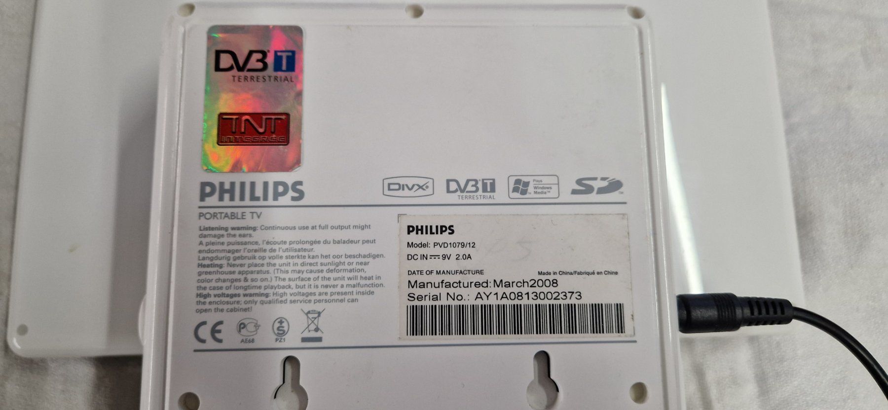 Tragbarer Mediaplayer: PHILIPS PORTABLE HYBRID TV – Gebraucht aus Bilten von Mic2022 6