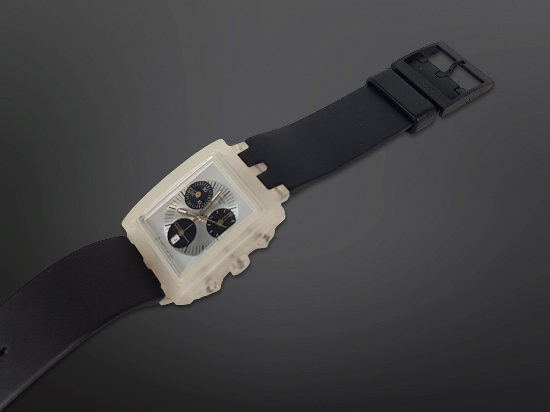 Swatch Orologi: Swatch Square Chrono Whitesunday – Usato da Suhr venduto da Restwert_Suhr 1