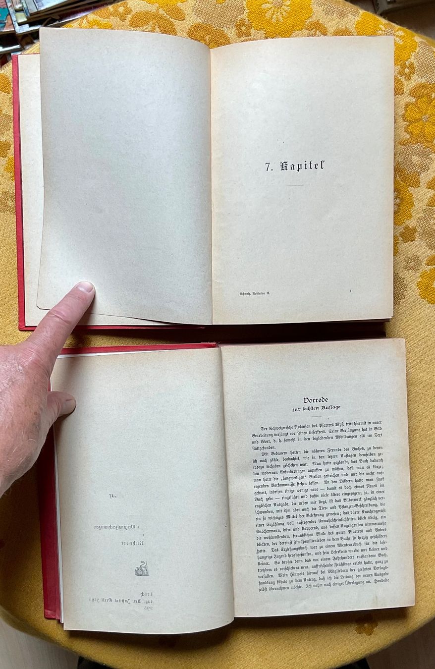 Libri: 2 Bücher Der Schweizerische Robinson von 1895 – Usato da Endingen venduto da nathan05 5