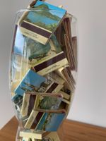 Zündhölzli im schönen Glas, 90 Stück, neue Hölzli