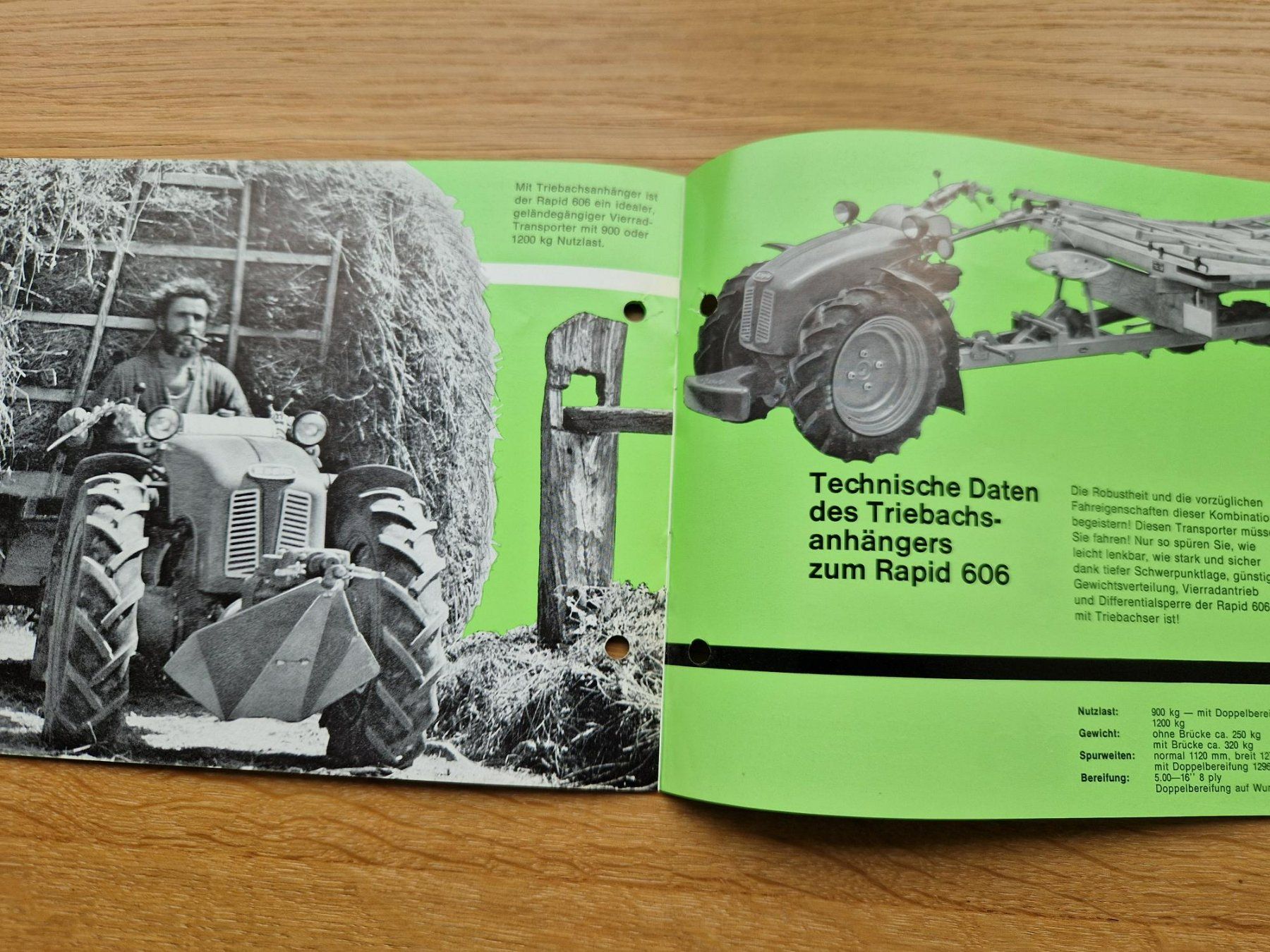 Rapid Trattori: Original Prospekt Rapid 606 Einachser – Usato da Dürnten venduto da Bachtel84 3