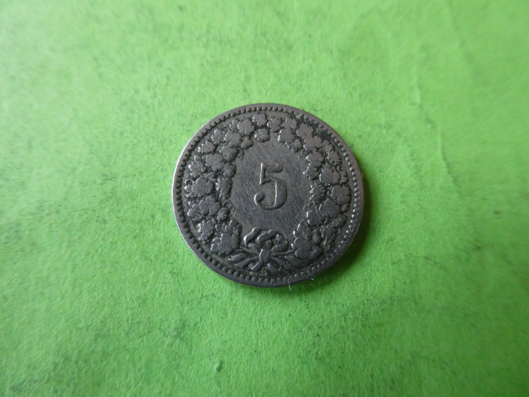 Toutes les monnaies: Schweiz 1891, 5 Rappen – D'occasion à Hinterforst par Rohusri 1