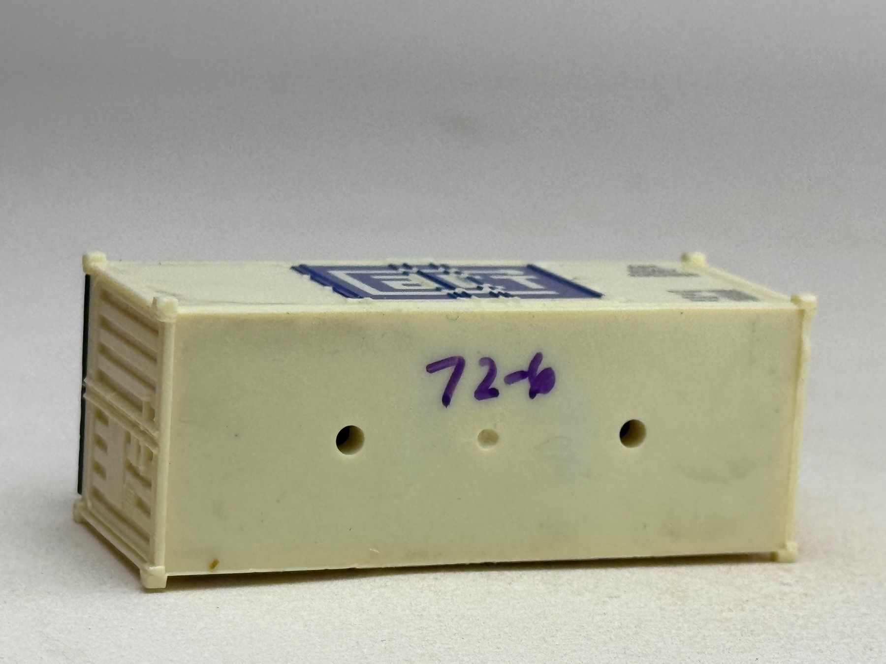 Modellini di ferrovie: EB- 20 Ft. Container ACT weiss – Usato da Elm venduto da Wikmtz 2