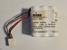 Akku 7.2V 1.5Ah Ni-MH, wieder verwendbar Ch75mAx16h