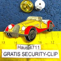 MORGAN PLUS8 ROADSTER AUTO PIN GEPRÄGT GOLDIG VINTAGE OLDI