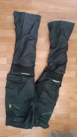 L&J Motorradhose mit Protektoren – Textilhose Schwarz – S