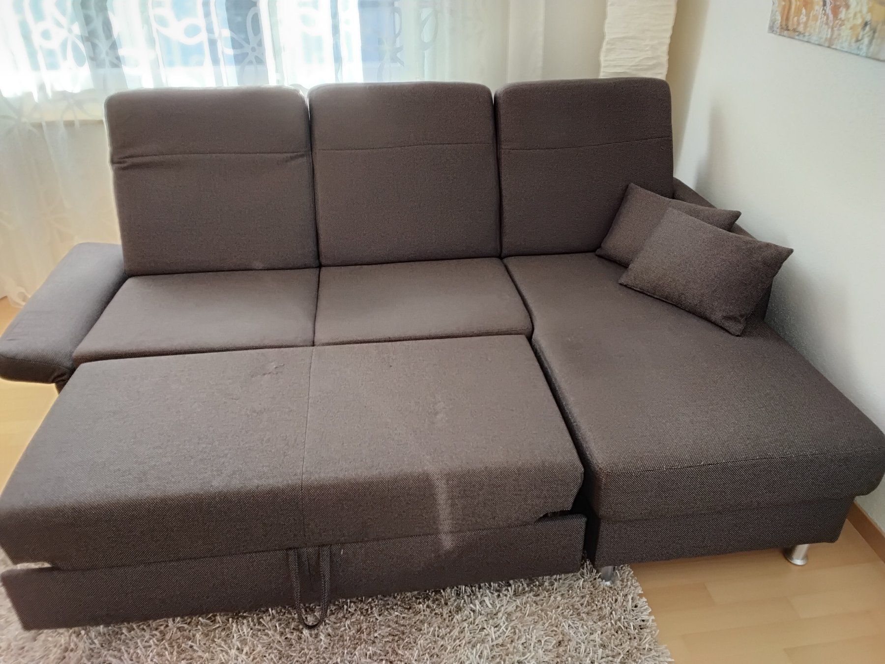 Sofas: Chaise longue Sofa mit Schlafmöglichkeit – Gebraucht aus Weinfelden von heweto 5
