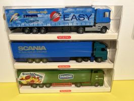 3x Wiking Sattelzüge in 1/87
