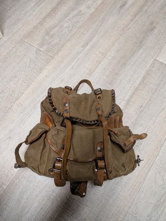 Campomaggi Rucksack olive/ braun Nieten