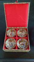 4er Set, alte, chinesische Porzellan-Bowls/Familie Rose