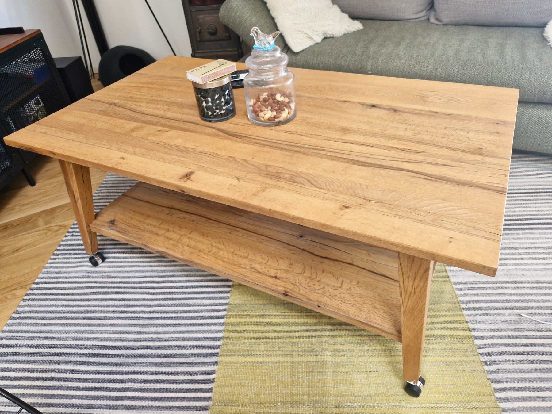 Tavoli: Table basse en chêne massif – Usato da Vallorbe venduto da kimi.75