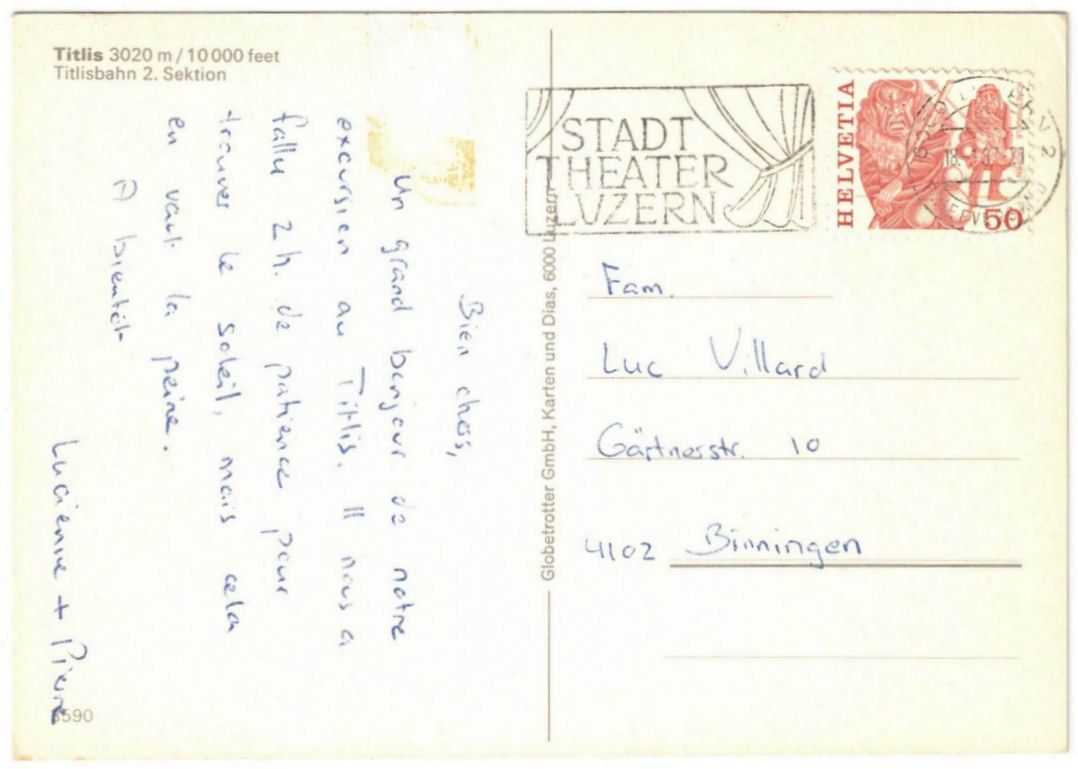 Cartes postales: Engelberg - Luftseilbahn Stand--Titlis – D'occasion à Binningen par Mountainrider 1