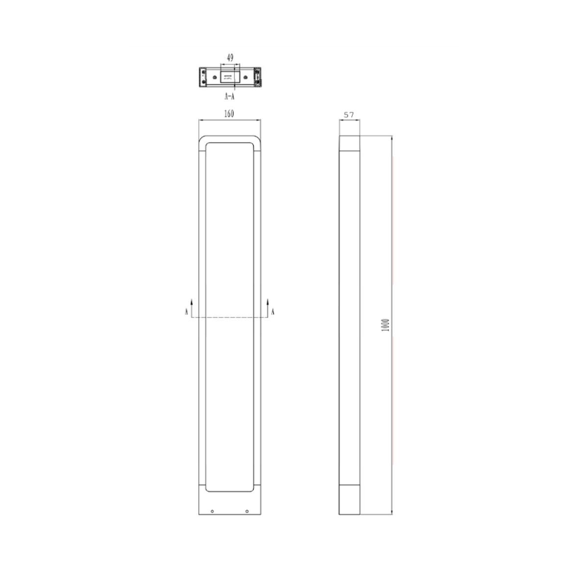 Lampade: LED Aussen Stehleuchte, Höhe 100 cm – Nuovo (secondo la descrizione) da Kreuzlingen venduto da Smart-Light 4